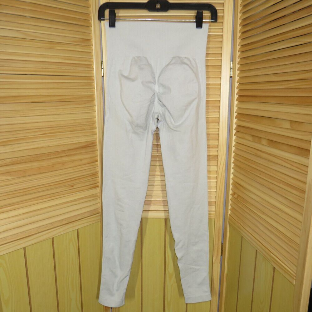 Scrunch Butt Side Ribbed High Waist Butt Lifting Workout Leggings Sz Small